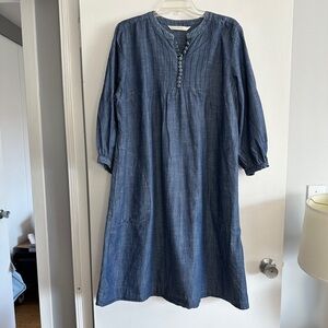 Zapelle Chambray Shirtdress.